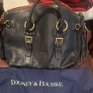 Dooney & Bourke Navy Blue Leather Bag